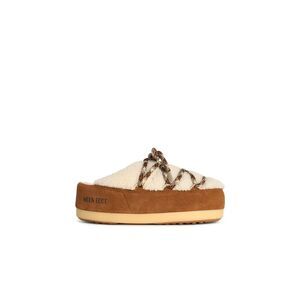 Moonboot 'Evx' Slippers In Shearling Whisky Women